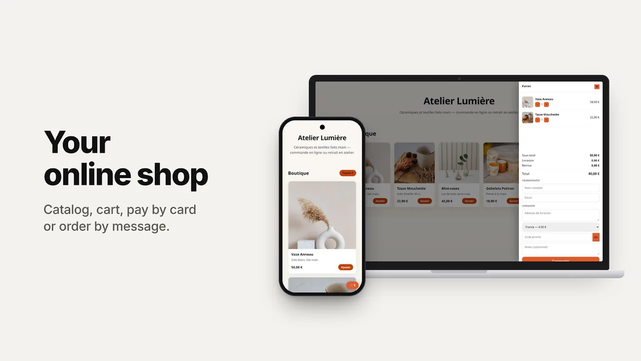 Ta boutique en ligne